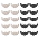 thumbnail image 1 of 10 pares de pezones para mujer, impermeables, autoadhesivos, de tela, cubierta para pezones de encaje, Color de piel, negro, Push Up, cubierta para pezones, 1 of 5