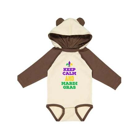 

Inktastic Keep Calm Mardi Gras Gift Baby Girl Long Sleeve Bodysuit