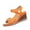 Orange, variant on UDAUDU Sandals for Women Low Block Chunky Heels Open Toe Ankle Strap Heel Fashion Party Dress Pump Shoes Slip On Strappy Buckle Heeled Sandals Blue US 8