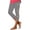 Gray, variant on AnuYalue Yoga Capri Leggings for Women Tummy Control High Waisted Capris Stretchy Workout Yoga Pants Summer Dressy Cropped Pants Boho Floral Beach Pants