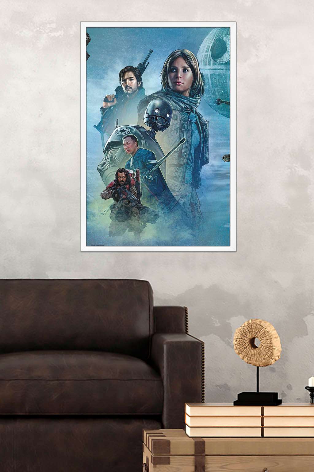 Star Wars: Rogue One - Celebration Mural Wall Poster, 22.375" x 34", Framed