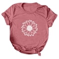 thumbnail image 2 of SMihono Hauts pour Femmes Été Décontracté Mode T-shirt Imprimé à Manches Courtes Col Rond Oversize, 2 of 4