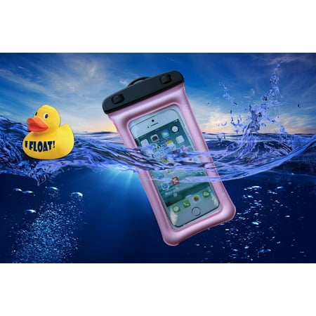 Ipod Video Waterproof Housing ZForce Waterproof Tight Floater Cell Phone Case For Smartphones iPhone, Samsung, HTC, Sony, Nokia, Blackberry, and iPod (Pink) ()
