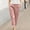 Pink women straight leg pants with pockets a1, variant on Women Straight Leg Elastic Waist Pants with Pockets Casual Solid Loose Ankle Trousers Workout Lounge Travel Beach Yoga Pants, Brown M