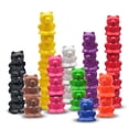thumbnail image 1 of Skoolzy Rainbow Osos para contar apilables - Apilamiento y clasificación de osos para niños pequeños 50 piezas - Manipuladores matemáticos de osito de peluche para 3-8 niños y adultos, 1 of 5