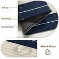 thumbnail image 6 of 5'x8' Area Rugs, Navy Beige Striped Indoor Outdoor Area Rug for Living Room Bedroom, Gradient Geometric Blue White Washable Bathroom Rugs Kitchen Floor Carpet Mats Home Decor Aesthetic, 6 of 8