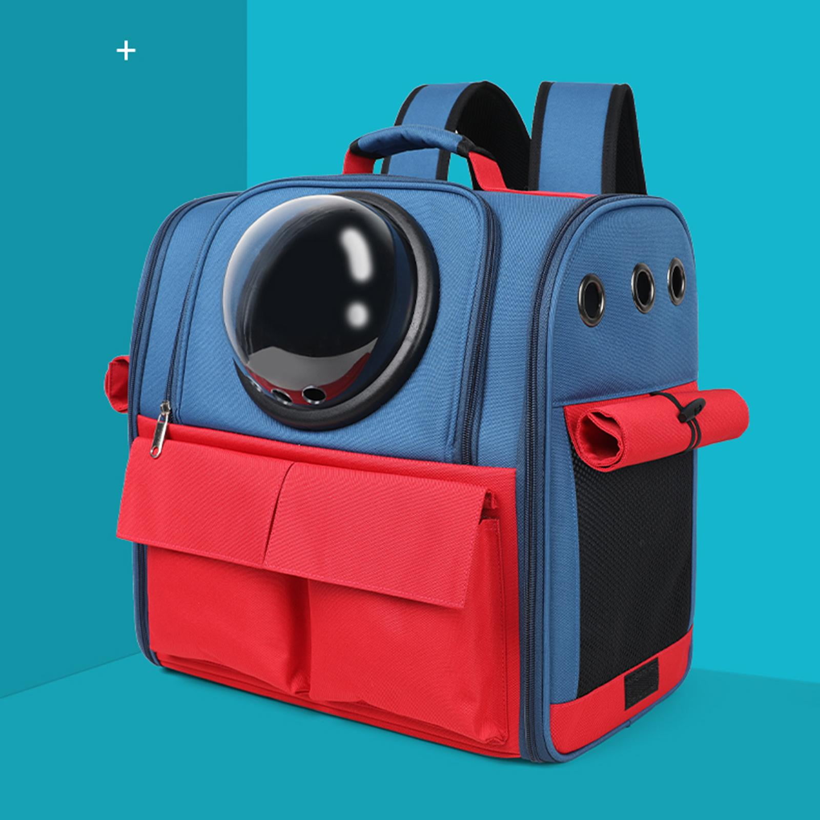 Fzaqwen Foldable Backpack Space Backpack Portable Cat Travel Bag for Walking Outdoor Royal Blue