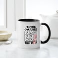 thumbnail image 4 of CafePress - Think Outside The Box Mug - 11 oz Ceramic Mug - Novelty Coffee Tea Cup, 4 of 4