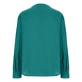 thumbnail image 7 of Vinsonshop Button Up Blouse Women Collared Shirt Business Casual Outfits for Women Long Sleeve Blouses Cute Work Outfits Clothes Solid Color Spring Blouses for Women Light Green M, 7 of 7