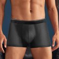 thumbnail image 6 of Htwon Men's Underwear Boxer Brief Seamless Underwear Trunks Soft Thin Underpants(1 Pack, Black, XL), 6 of 19