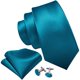 thumbnail image 2 of Juego de corbatas Barry.Wang Silk extralargas de 150 cm con juego de gemelos, 2 of 5