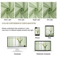 thumbnail image 4 of Patin Light Green Sheer Curtains 36 Inch Length 2 Pcs, Solid Color Rustic Voile Airy Short Kitchen Curtain, Light Filtering Drapes Rod Pockets for Cafe Bedroom Basement, Each Panel 42" W x 36" L, 4 of 9