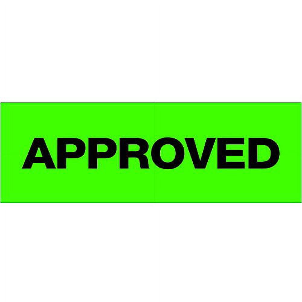 Tape Logic Pre-Printed Packing Tape Green - APPROVED 2" x 55 Yard Roll (6 Pack)