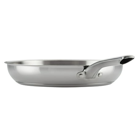 

Ayesha Home Collection Stainless Steel Induction Frying Pan 12.5 inch