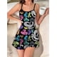 thumbnail image 4 of Disney-Vestido corto de Minnie Mouse para mujer, vestido elegante con falda de pijama con ribete de lechuga, cuello redondo, de satén, Sexy, a la moda, para verano, 2024, 4 of 5