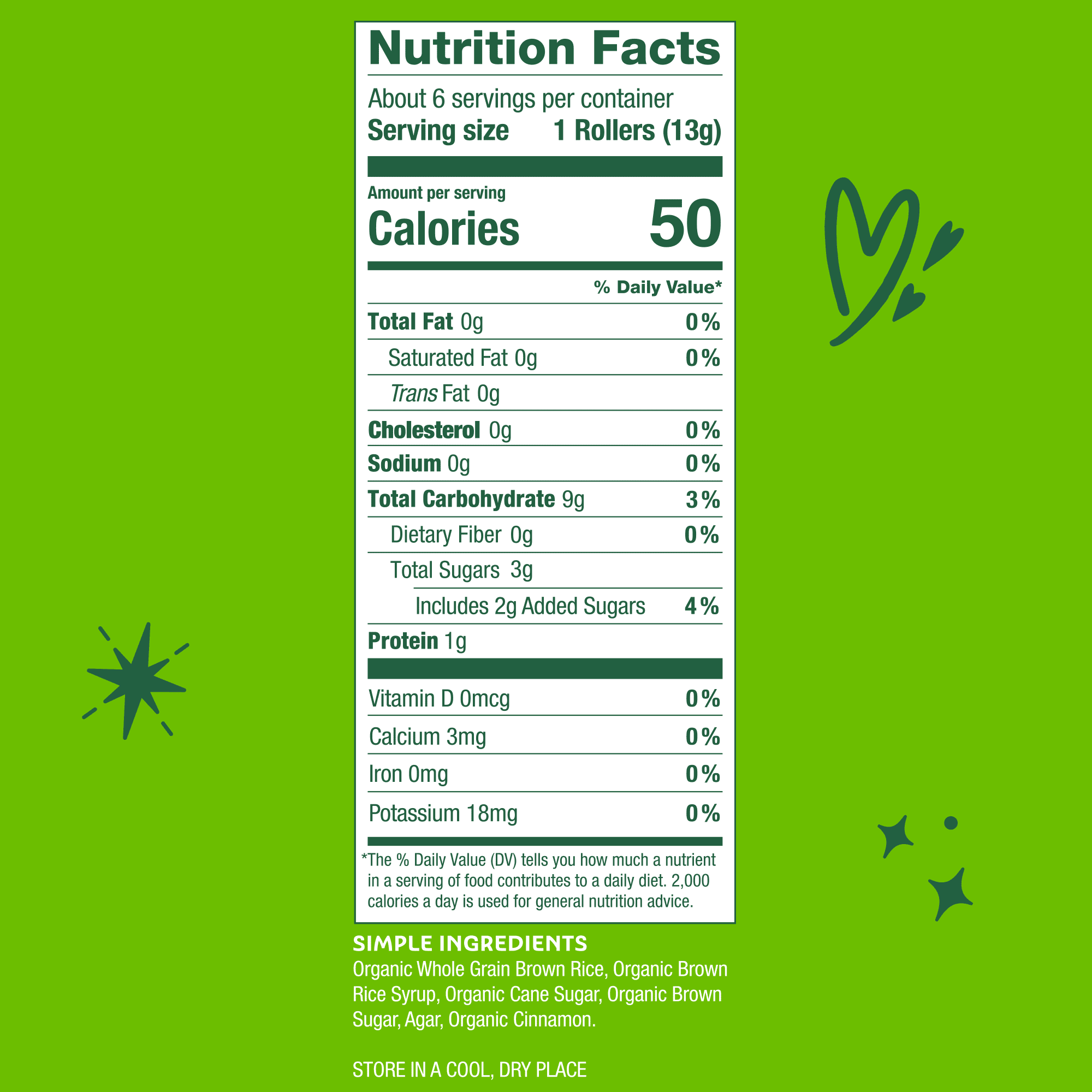 Friendly Grains Crunchy Rollers Cinnamon Churro Gluten-Free Shelf-Stable Crunchy 9 Pack 2.85 oz