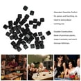 thumbnail image 3 of Black , 50PCS Mini  Set Plastic for Board Games DIY Sticker Math Teaching Party, 3 of 7