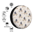 thumbnail image 4 of Logiee Hippos Driving A Car Print Spare Tire Cover, Universal Wheel Protectors,Waterproof Dust-Proof UV Sun Wheel Tire Cover,Fit for SUV, RV, Travel Trailer, Truck-15 inch, 4 of 6