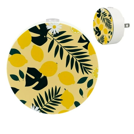 

YZUOUZY Bedside Lamps Night Lights Bedside Lamps Set of 2 Lemon Palm Leaves