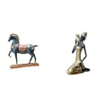 thumbnail image 1 of Figura de caballo,Figura de caballo Escultura animal coleccionable,Estatua de la dama,Estatua de dama tribal africana,artesanías de cafetería hechas a mano,Adorno de resina artesanal de, 1 of 8