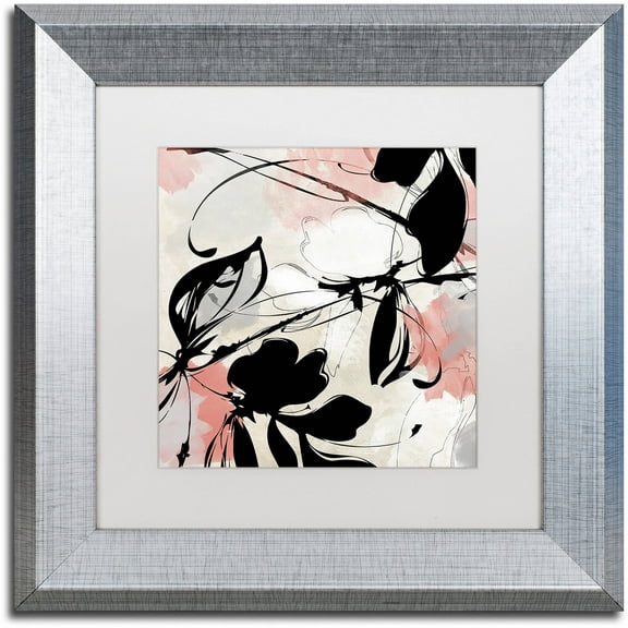 Trademark Fine Art "Manifesto with Coral" Canvas Art by Color Bakery White Matte, Silver Frame
