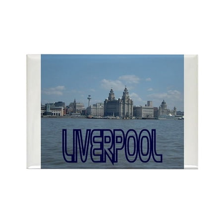 CafePress – Scenic Liverpool (Blue) – Rectangle Magnet 2 x3 Refrigerator Magnet