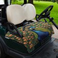 thumbnail image 2 of Golf Cart Seat Covers for 2 Seater, Peacock Soft Microfiber Cart Seat Towel Blanket, Watercolor Animal Vintage Farmhouse Absorbent Breathable Non Slip Bench Seats Protector for Golf Course 51"x31", 2 of 9