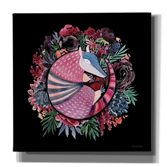 Epic Graffiti 'Armadillo Palace' by Rachel Nieman, Canvas Wall Art, 37"x37"