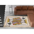 thumbnail image 3 of Corridor Rugs, Customs Rugs, Game Room Rug, King of Hearts Rug, Playing Card Rug, Modern Rug, Salon Rug, Machine Washable Rug, Outdoor Rugs, 5.9'x9.2' - 180x280 cm, 3 of 7