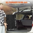 thumbnail image 6 of Camping Kitchen Table, Folding Outdoor Cooking Table with Storage Carrying Bag, Aluminum Cook Station 1 Cupboard & Detachable Windscreen, Quick Set-up for Picnics, BBQ, RV Traveling, Black, 6 of 6