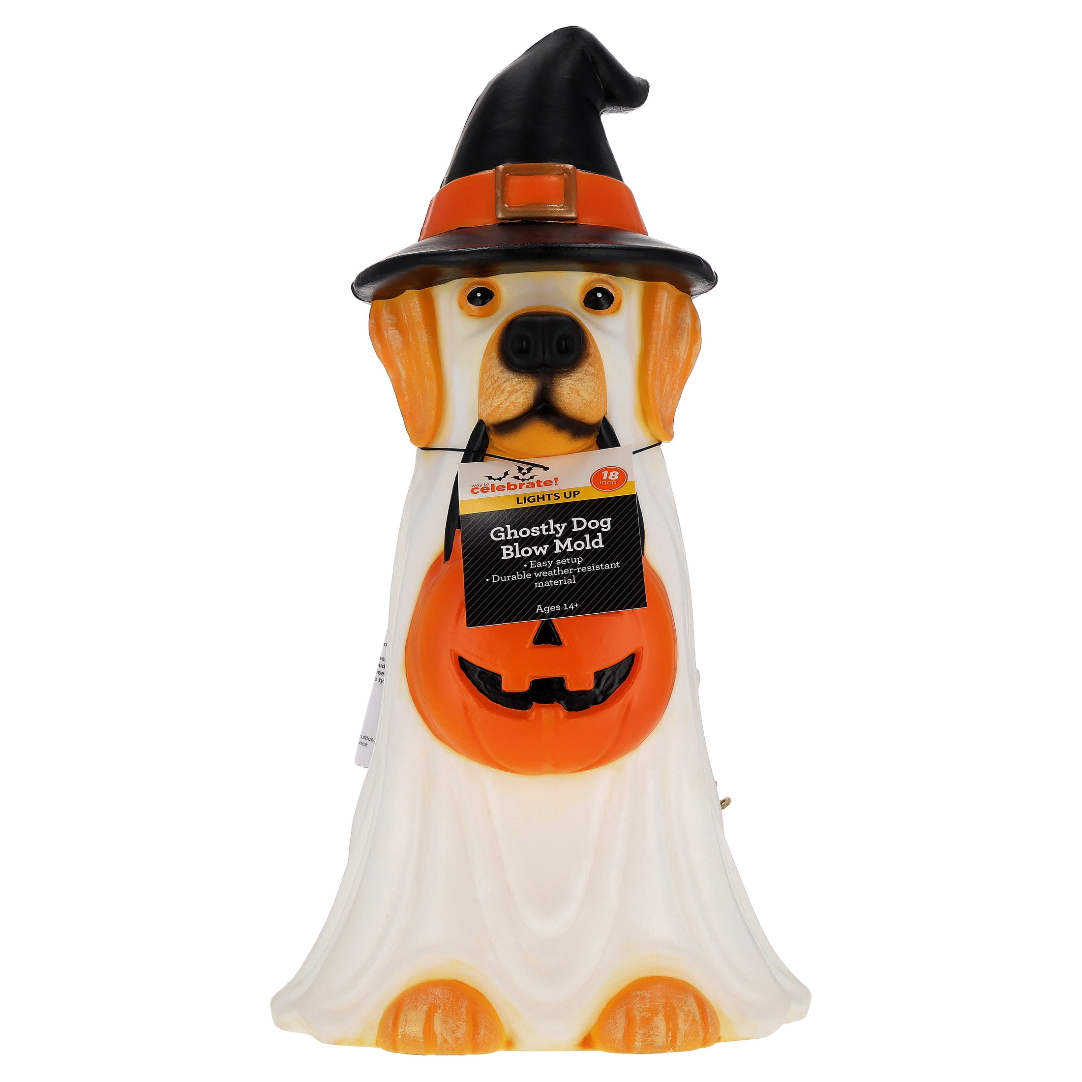 Light-Up Ghostly Dog Blow Mold, 18", Halloween by Way To Celebrate