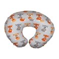 thumbnail image 3 of Nursing Pillow Slipcover Baby Gray Foxes Design Maternity Breastfeeding Newborn Infant Feeding Cushion Cover Case Baby Shower Gift for New Moms by Adorology (Pillow Not Included), 3 of 4