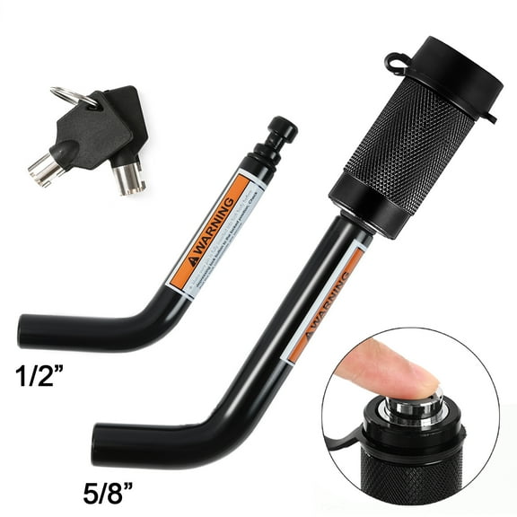 AUTOXBERT 5/8"-1/2" Trailer Hitch Pin Locking Towing Receiver Anti-Theft Heavy Duty Truck Hitch Locks