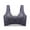 Gray, variant on Padded Sports Bra Women Pullover Bra Feature V-Neck Soft Bra Style W-358 Black XL