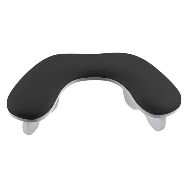 Reposabrazos para uñas en forma de U, reposabrazos para uñas de PU, cojín para la mano para uñas para mesa en casa, uñas acrílicas DIY, uñas, tecnolog Negro