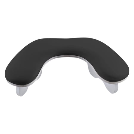 TOOYFUL PU Leather U Shape Arm Rest Detachable for Home DIY Manicurist Acrylic Nails Black