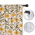 thumbnail image 4 of Blackout Kids Curtains,Yellow Green Leaf Flower Pattern Childrens Insulated Curtains Set Of 2,Bedroom Essentials,Toddler Room Decor 42"x84", 4 of 5
