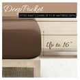 thumbnail image 5 of Double-Brushed Microfiber Twin Sheet Set 3 Piece – Oeko-TEX Certified Ultra Soft & Wrinkle-Free - 16" Deep Pocket Sheets - Easy Care Twin Size - Taupe, 5 of 8