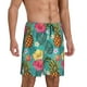 thumbnail image 2 of Balery Pineapple Pantalones cortos de pijama de punto de algodón para hombre con cinturilla y bolsillos-Small, 2 of 6