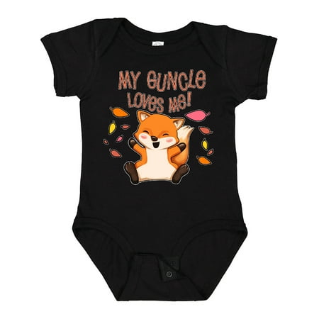 

Inktastic My Guncle Loves Me!- Cute Baby Fox Gift Baby Boy or Baby Girl Bodysuit