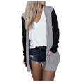 thumbnail image 3 of CAICJ98 Cardigan for Women Lightweight Women's Open Front Knit Sweater Long Lantern Sleeve Oversized Cardigan with Pockets Grey,L, 3 of 4