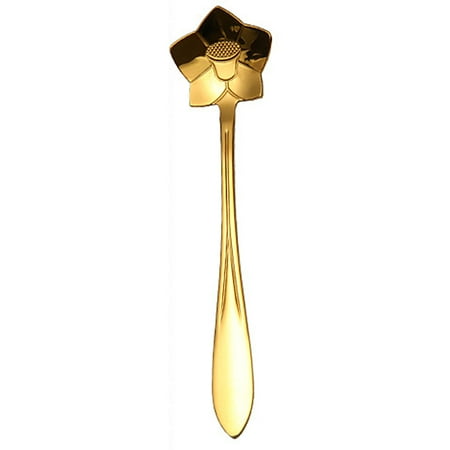 

Farfi Creative Stainless Steel Flower Shape Dessert Coffee Stirring Spoon Tableware (Type 2)