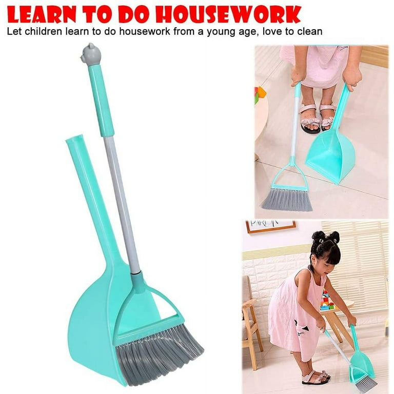 Kid's Cleaning Tools Toy | Mini Mop | Broom Dustpan for Baby Pretend to  Play Toys Sets Housekeeping Clean Accessories For Toddlers Children Up to  Age