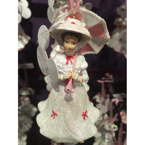 disney parks figurine ornament mary poppins pink parasol new with tags