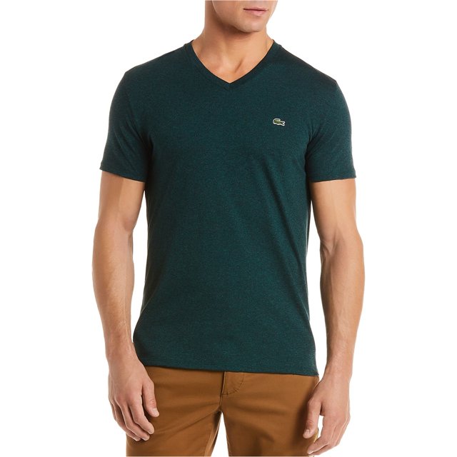 Lacoste Pima Loire Camiseta básica para hombre, verde, 4XL (US)/9 (Lacoste)