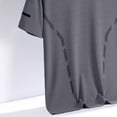 thumbnail image 4 of USNSM (M-5XL) Men's Summer Solid Color Short Sleeve T-Shirt Quick Dry Lightweight Outdoor Sports Ice Breathable Athletic Running Top Shirts Gray XXXXL, 4 of 4