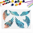 thumbnail image 2 of 1Pc Large Angel Wings Stencil Wings Stencil Template Angel Stencils Durable Flexible Angel Wings, 2 of 9
