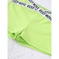 thumbnail image 6 of TTAO Girls Sports Bottoms V-front Elastic Waistband Boyshorts Gym Workout Exercise Boxer Shorts Fluorescent Green 8, 6 of 7