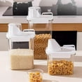 thumbnail image 4 of Clear Airtight Food Storage Containers Airtight Large Dry Food Storage Containers With Pouring Spout For Flour And Cereal Food Storage, 4 of 6