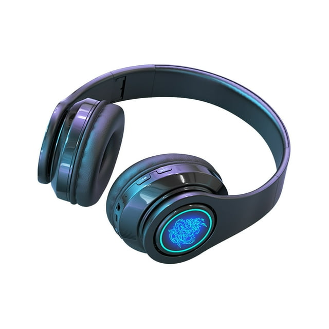 Auriculares Bluetooth, Auriculares inalámbricos, Auriculares Bluetooth luminosos, Teléfono móvil B39 de diadema, Auriculares inalámbricos para deportes electrónicos, Auriculares para juegos, Inserto d